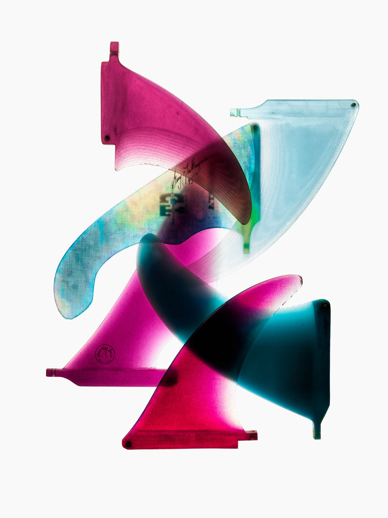 Vintage Pastel Surfboard Fins