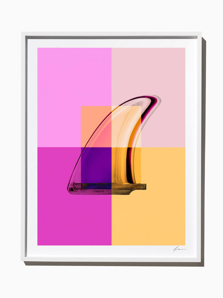 Fine Art Print - Interaction: Magenta Single Fin