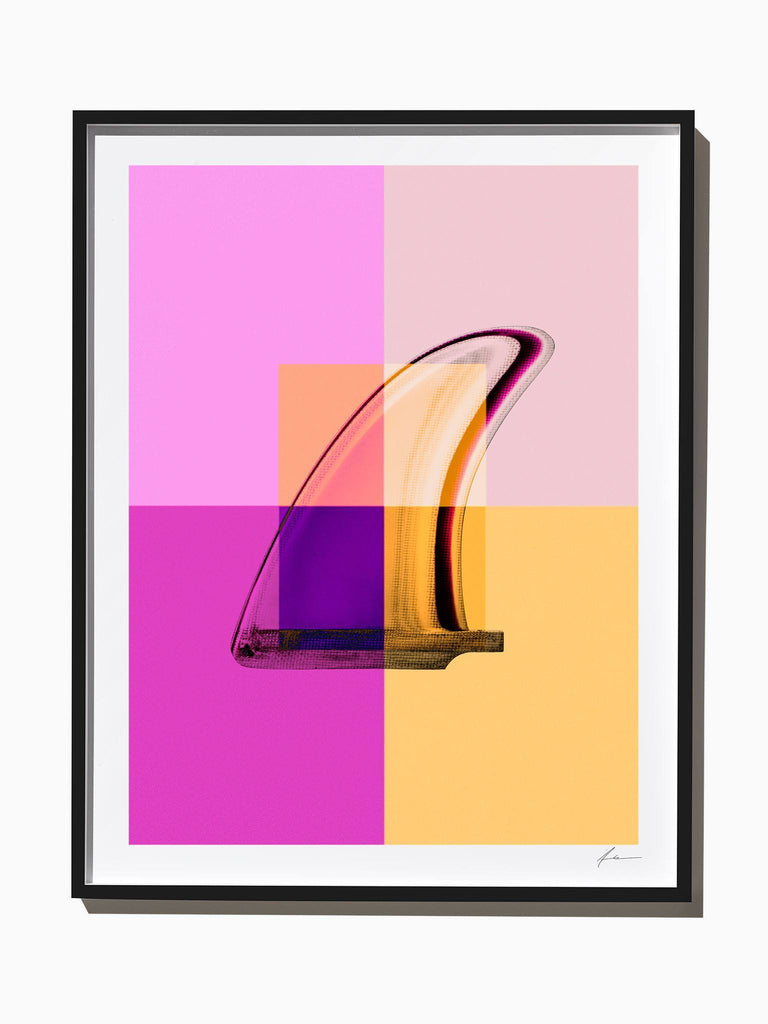 Fine Art Print - Interaction: Magenta Single Fin