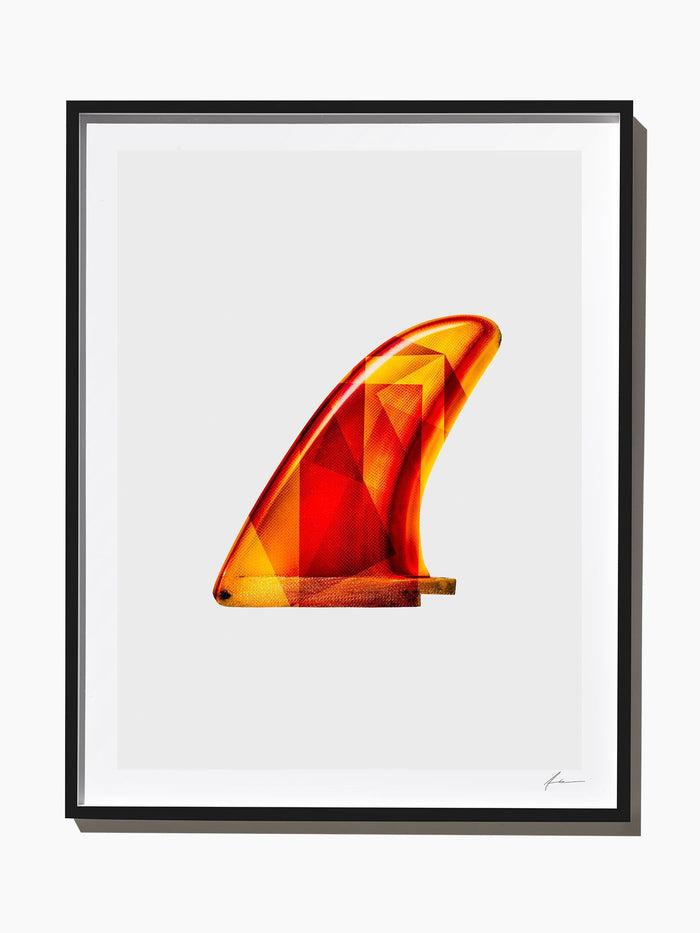 Fine Art Print - Interaction: Yellow / Orange Brewer Single Fin